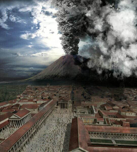 Mount Vesuvius and the Ancient Ruins