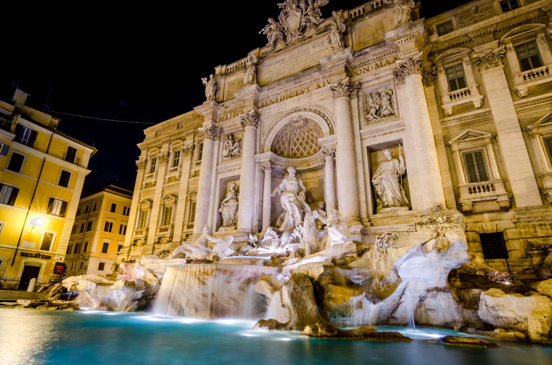 The Pantheon and Trevi Fountain